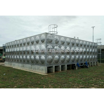 qualidade  Water Storage 100000 Liters Welding Stainless Steel Drinking Water Storage Tank SS 304 Food Grade 316 Large Cold Sectional Water Tank fábrica