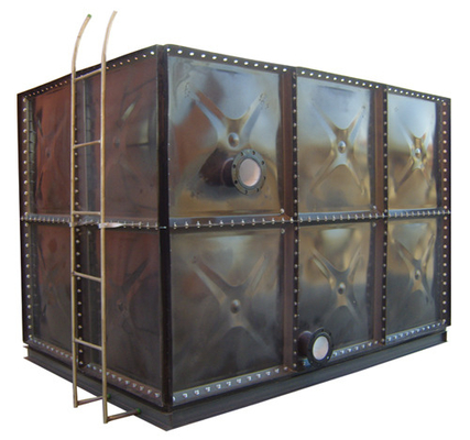 Drinking water 5000 liters enameled steel sintex water tank